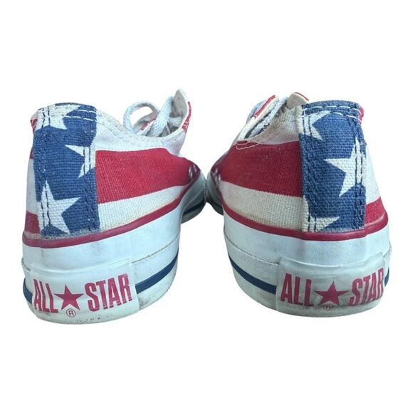 Vintage Converse All Star Low Top Sneaker America Flag Made in USA Men 5 - Picture 6 of 11